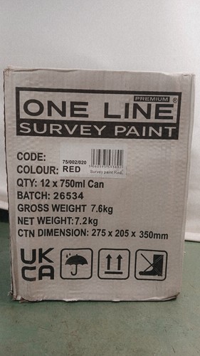 One line survey marking - 12,